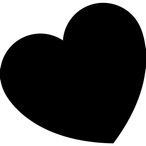 Heart Black Symbol Rotated To Left Vector SVG Icon - SVG Repo