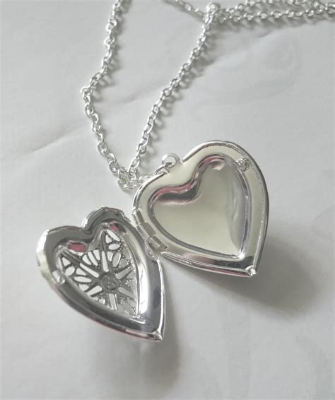 Silver heart necklace 2 by angela-sparkle on DeviantArt