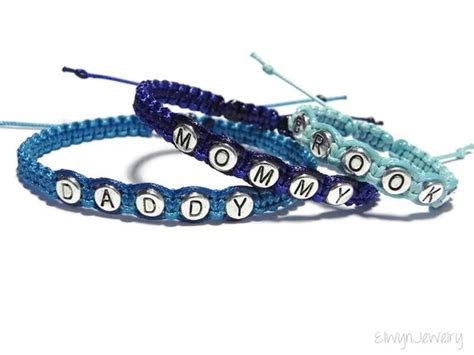 Family Bracelets Matching Personalized Jewelry Daddy