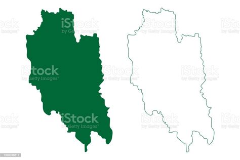 Lunglei District Map Vector Illustration Scribble Sketch Lunglei Map Stock Illustration ...