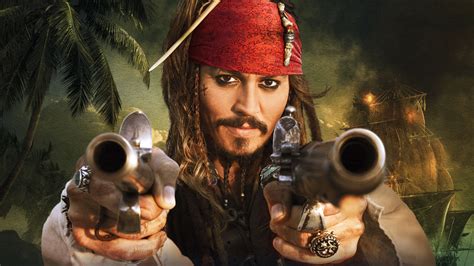 Jack Sparrow in Action - HD Pirates of the Caribbean Wallpaper