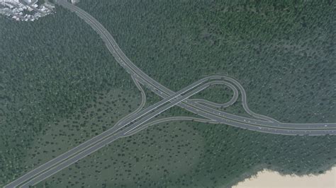 My latest attempt at a trumpet interchange : CitiesSkylines