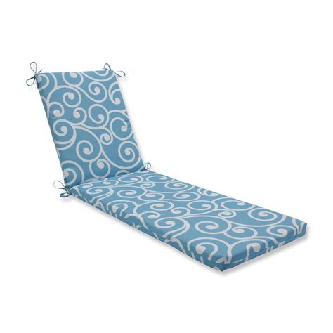 Pillow Perfect Outdoor/Indoor Best Turquoise Chaise Lounge Cushion 80x23x3 - Walmart.com ...