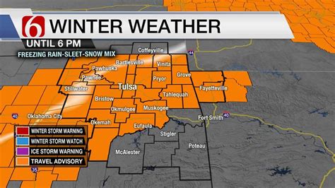 Winter Weather Advisory In Effect For Northeastern Oklahoma