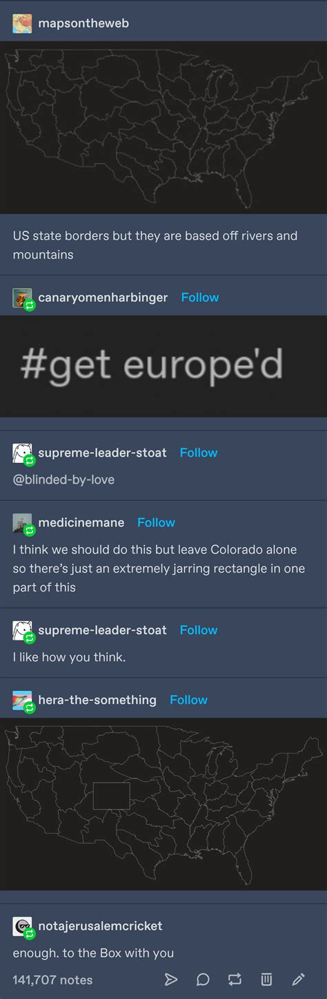 US state borders but : r/CuratedTumblr