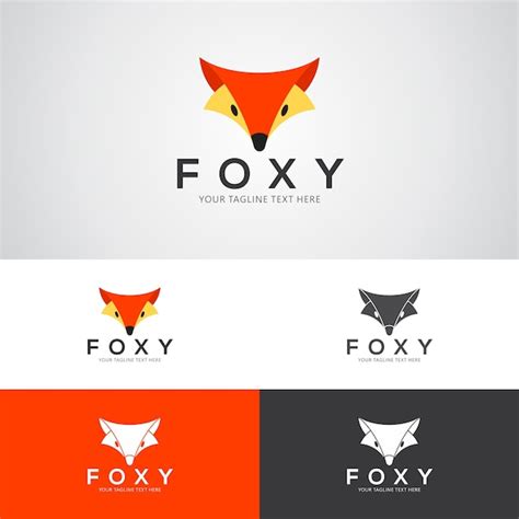 Premium Vector | Foxy logo design template