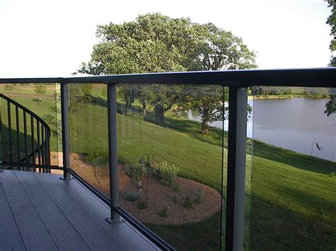 Deck Railing with Glass Panels See 100s of Deck Railing Ideas http ...