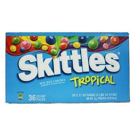 Product Of Skittles, Tropical, Count 36 (2.17 oz ) - Sugar Candy / Grab Varieties & Flavors ...