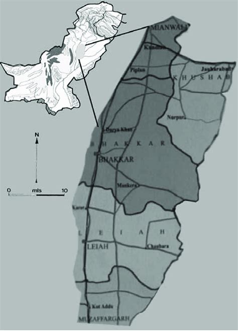 Map of the Thal desert area.... | Download Scientific Diagram