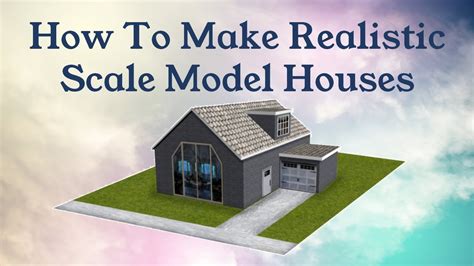 How To Make Realistic HO N OO Scale Houses |🔥 - YouTube