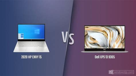 2020 HP ENVY 15 vs. Dell XPS 13 9305: Full specs comparison