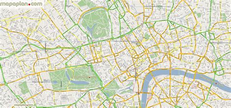 London map - Google maps offline mashup map to print