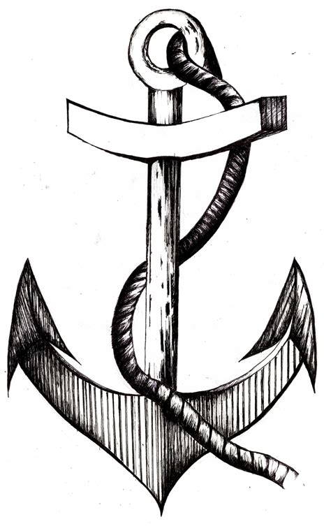 anchor illustration using fine liner | Experiential art, Illustration artists, Art drawings