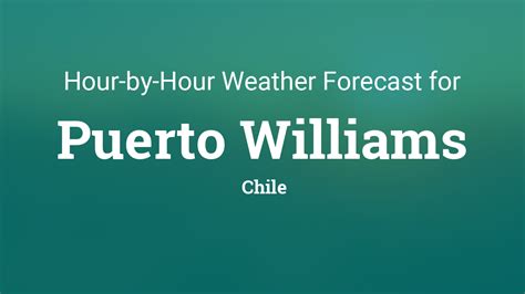 Hourly forecast for Puerto Williams, Chile