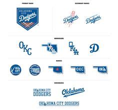 Oklahoma City Dodgers Identity Design on Behance Identity Design, Logo ...