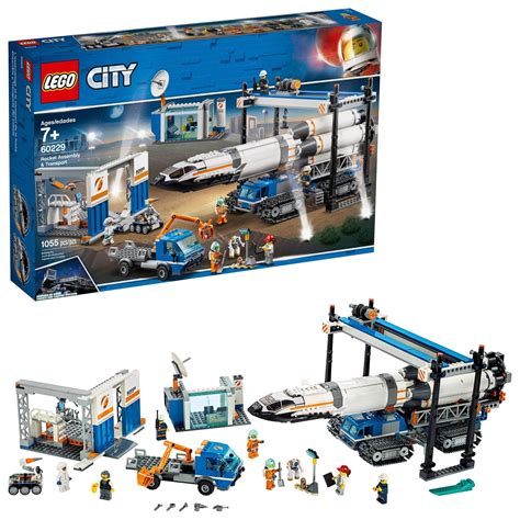 LEGO City Space Rocket Assembly & Transport Model Rocket Building Set ...