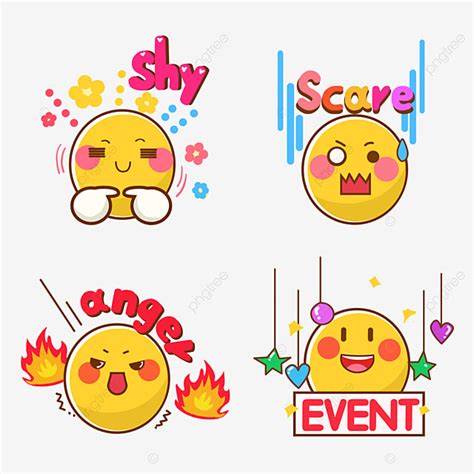 Funny Emoji White Transparent, Funny Cute Emoji Stickers, Interesting, Interest, Lovely PNG ...