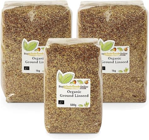 Organic Ground Linseed 2.5kg (BWFO) : Amazon.co.uk: Grocery