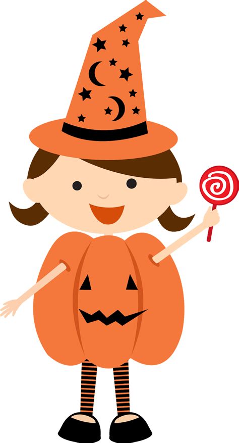 Children Dressed for Halloween Clipart. - Oh My Fiesta! in english