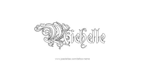 Michelle Name Tattoo Designs