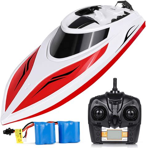 INTEY RC Boats for Kids & Adult - H102 20+ mph Remote Controlled RC Boat for Pool & Lakes, Speed ...