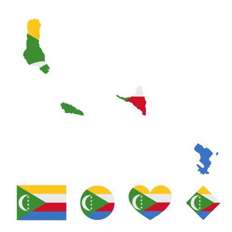 60+ Comoros Flag Map Stock Photos, Pictures & Royalty-Free Images - iStock