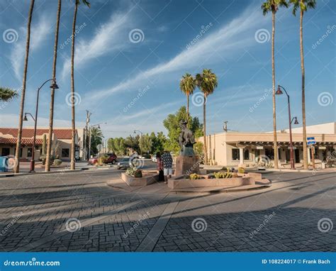 Scottsdale Old Town, Art Center, Phoenix Stock Image - Image of main ...