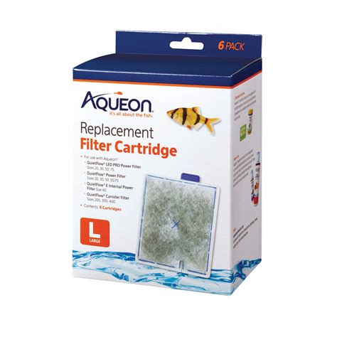 Aqueon Replacement Filter Cartridges Large (6 Pack) - Midwest Pet Wholesale