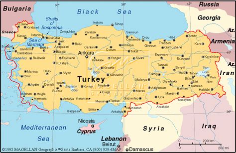 Destinos: Mapa de Turquia