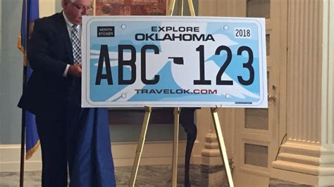 Oklahoma officials unveil new license plate design