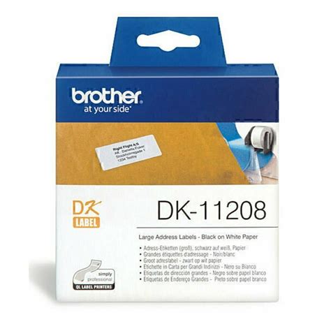 Brother DK-11208 Label Roll – 38mm x 90mm White Paper | Inkjet Online – Inkjet Online | Printer ...