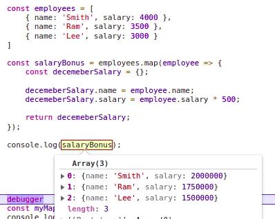 How to implement Javascript map function - Edupala