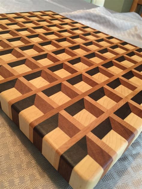 3D 'waffle' End Grain Cutting Board - Etsy