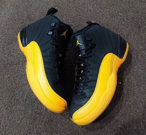 Air Jordan 12 Black University Gold 130690-070 Release Date - SBD