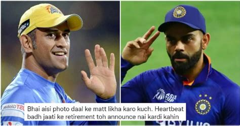 Virat Kohli Set To Retire? New Instagram Post Gives MS Dhoni-Like Vibes