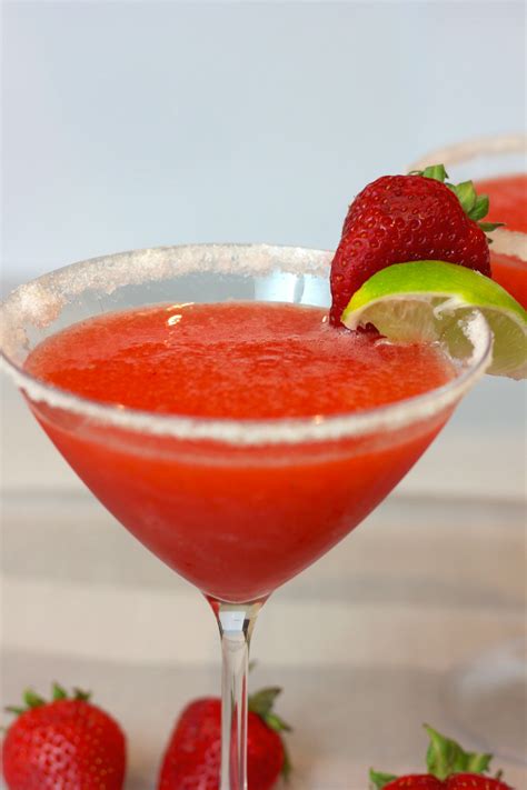 Strawberry Margarita Cocktail: Alcoholic Drinks Recipes - Mr. B Cooks