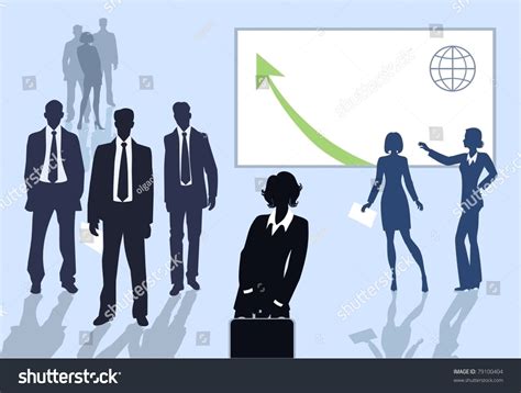 Silhouettes Business People Stock Vector (Royalty Free) 79100404 ...