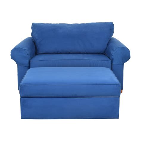 Ethan Allen Twin Sleeper Marina Chair with Ottoman | 89% Off | Kaiyo