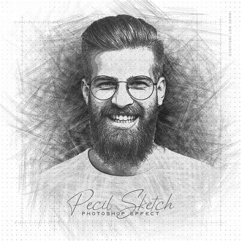 Premium PSD | Pencil Sketch Photoshop Effect