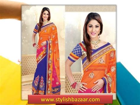 Designer hina khan saris akshara sarees - heena khan collection