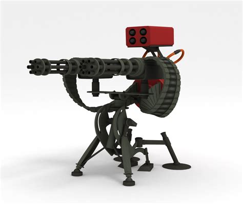 3d Model Of Sentry Gun