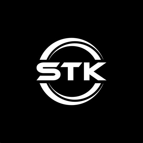 diseño de logotipo de letra stk en ilustración. logotipo vectorial, diseños de caligrafía para ...