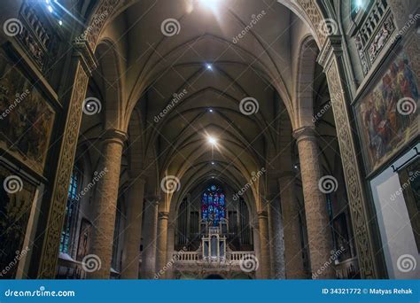 Notre-Dame Cathedral in Luxembourg Editorial Photography - Image of ceiling, european: 34321772