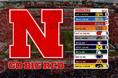 2012 Nebraska Football Schedule Wallpaper | By B.R.Knight Pr… | Flickr