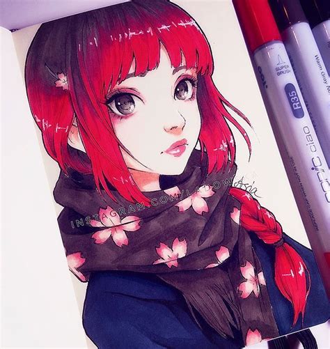 Copic art, Copic drawings, Copic marker art