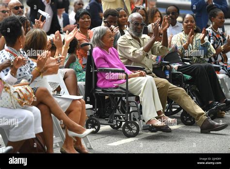 Rachel Robinson, wife of Jackie Robinson, attends the Jackie Robinson ...