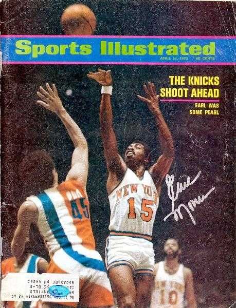 Earl Monroe autographed Sports Illustrated Magazine (New York Knicks)