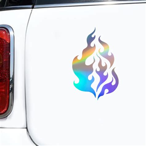 Flame Car Sticker Vinyl Laptop Motorcycle Window Wall Van Door Home ...