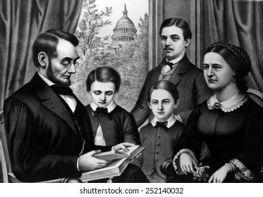 Abraham Lincoln Family Depicted By Artist Stock Illustration 252140032 | Shutterstock