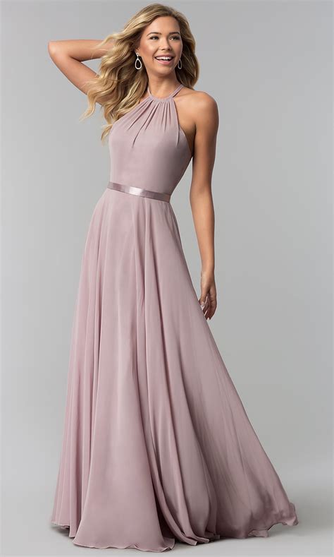 Formal A-Line Chiffon Long Formal Prom Dress- PromGirl